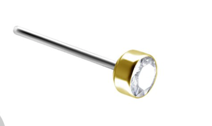 Trust Bezel set CZ Gem Frontal