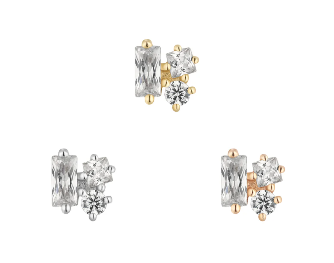 Mood Buddha jewellery Baguette CZ end Buddha Jewellery Organics