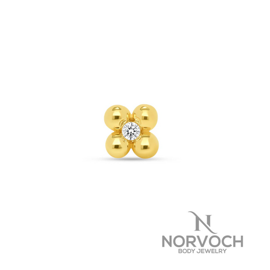 Norvoch 4 beads with Gem End