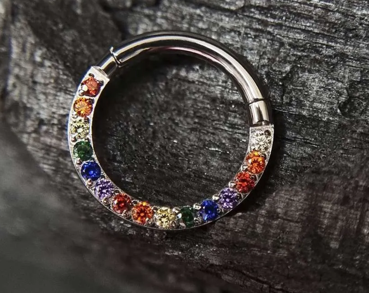 Rainbow Clicker Ring