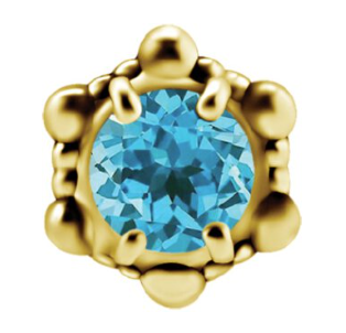 Trust Beaded Blue Topaz Frontal