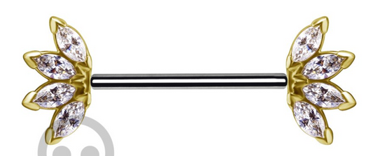 Titan 4 Marquise Fan Nipple Bar