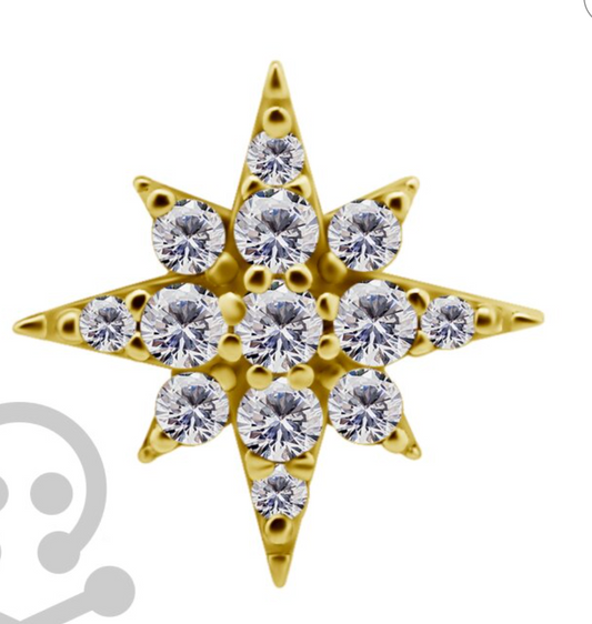 Trust 18k Gemmed Star Frontal