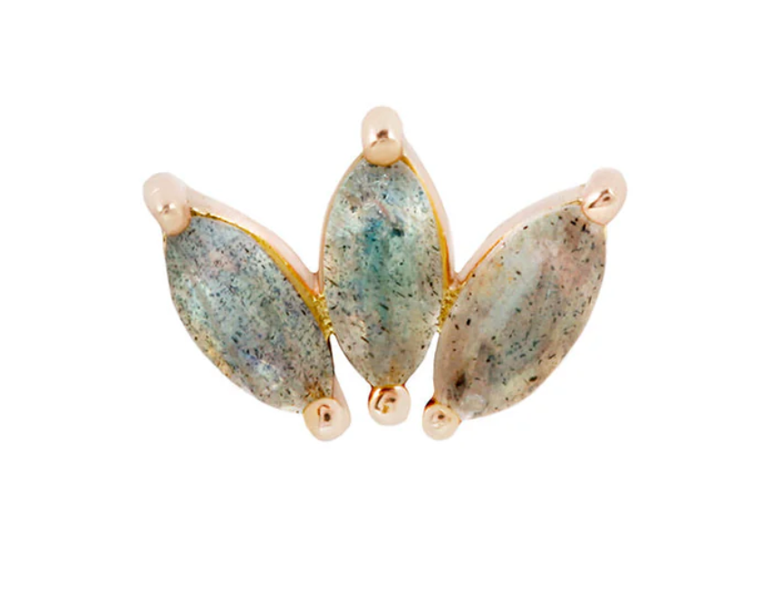 Buddha Moet marquise with Labradorite