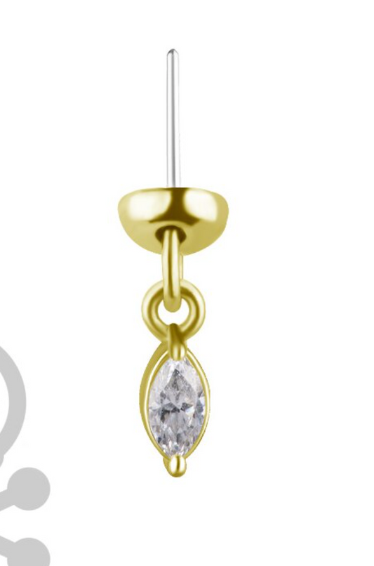Trust Vertical Marquise Dangle End
