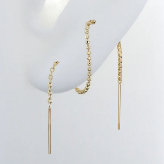 Pupil Hall HodgePodge Double Ended Chain Earring
