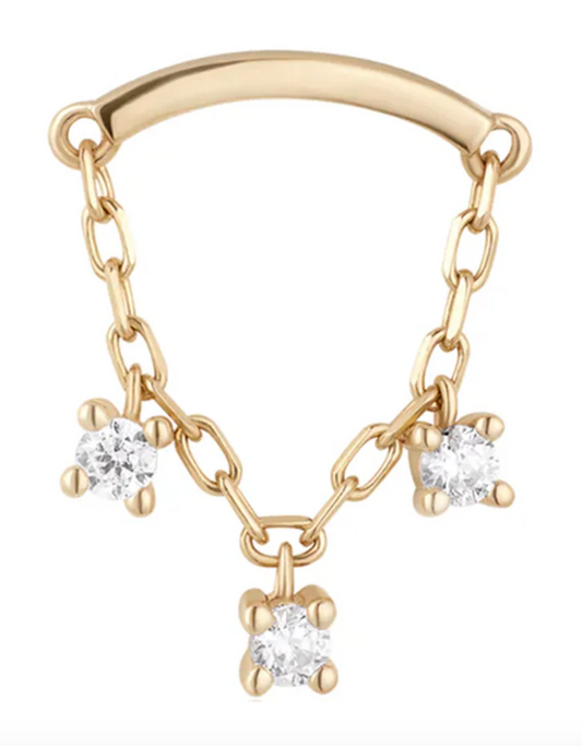 Ember Celeste Dangle Chain CZ End