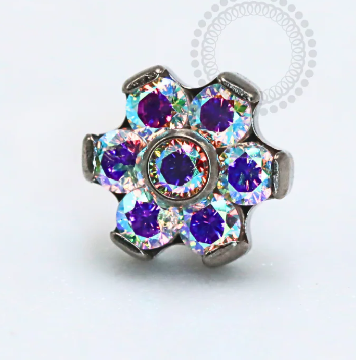 Titanium CZ flower End