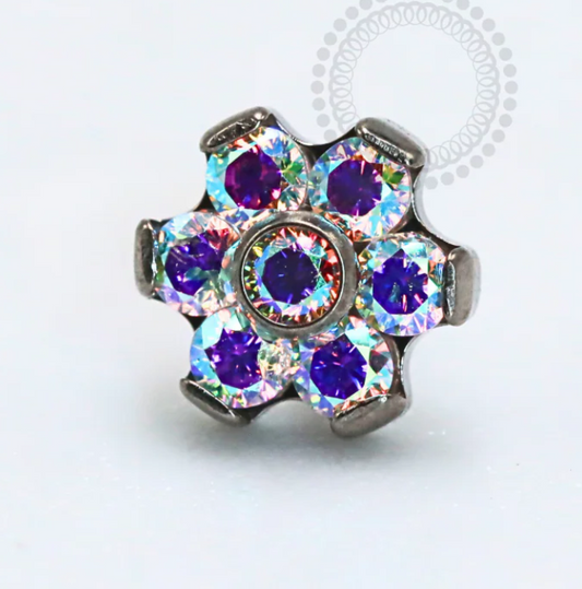 Titanium CZ flower End