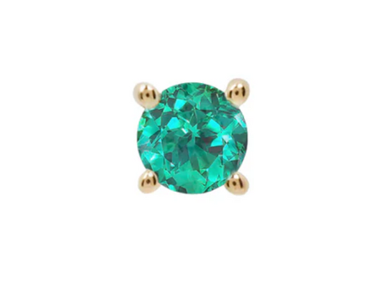 Emerald Prongset Gem End