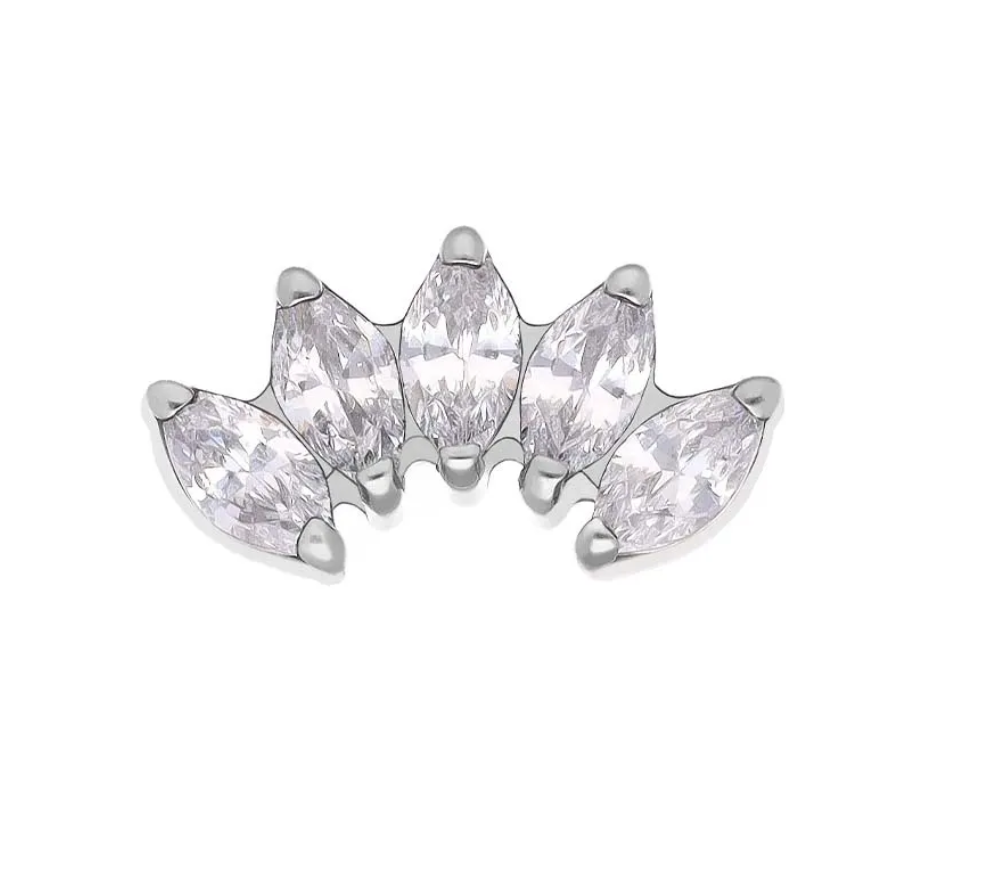 Tremun 5 row marquise Garland Titanium  End