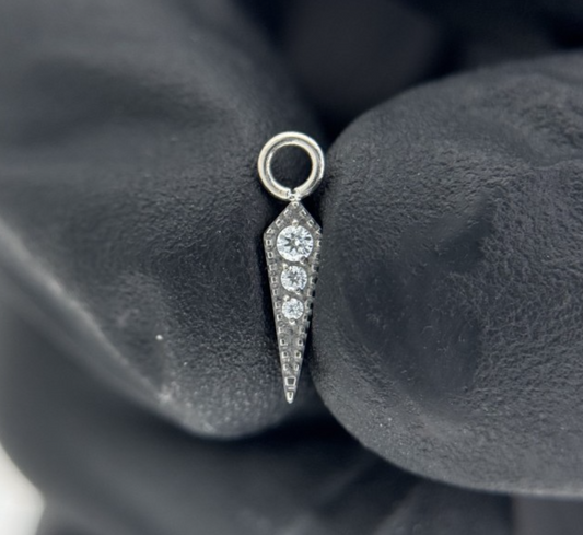 Titanium Kite Gem Charm