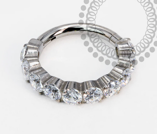 Titanium Large CZ clicker (Navel Or)