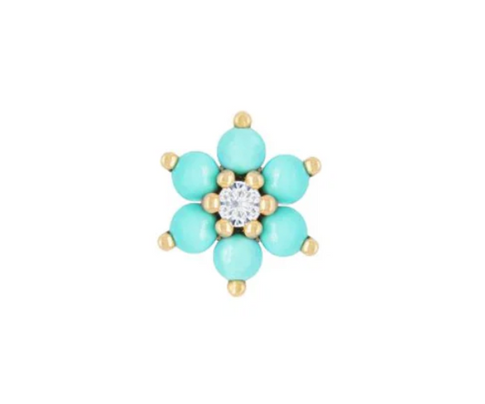Cultivate Turquoise Flower End Buddha Jewellery Organics