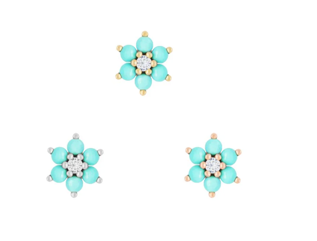 Cultivate Turquoise Flower End Buddha Jewellery Organics