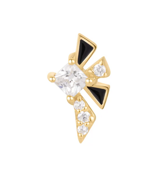Powerhouse Enamel CZ Fan End Buddha Jewellery Organics