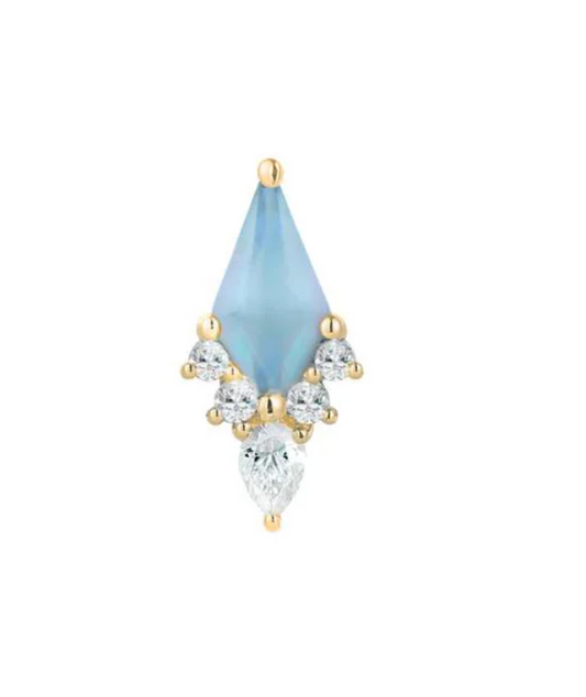 Afterglow Buddha Jewellery Organics Sandblasted Swiss Blue Topaz