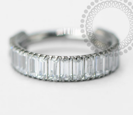 Baguette Clickder Ring (Navel Orientation Conch Ring