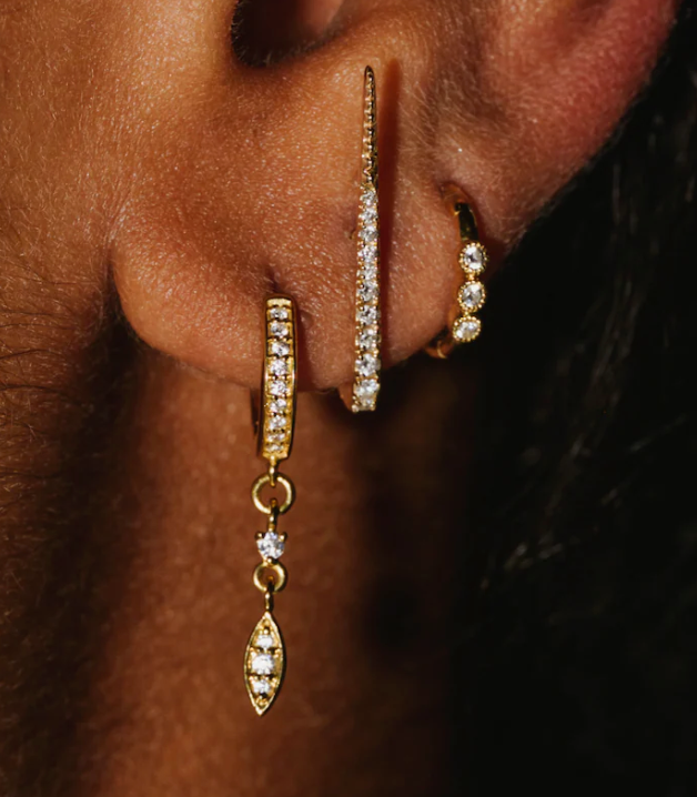 The wild jwls Fine Clicker Ring with Gems