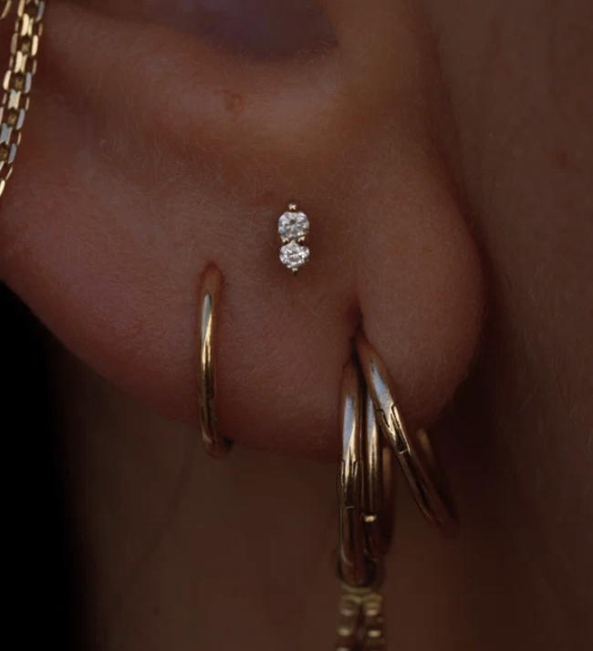 Secret Fauna Twin marquise Double diamond marquise end