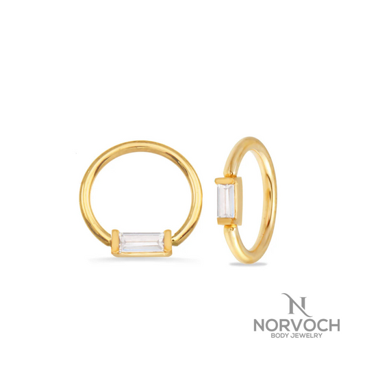 Norvoch Baguette Gem Seamless Ring