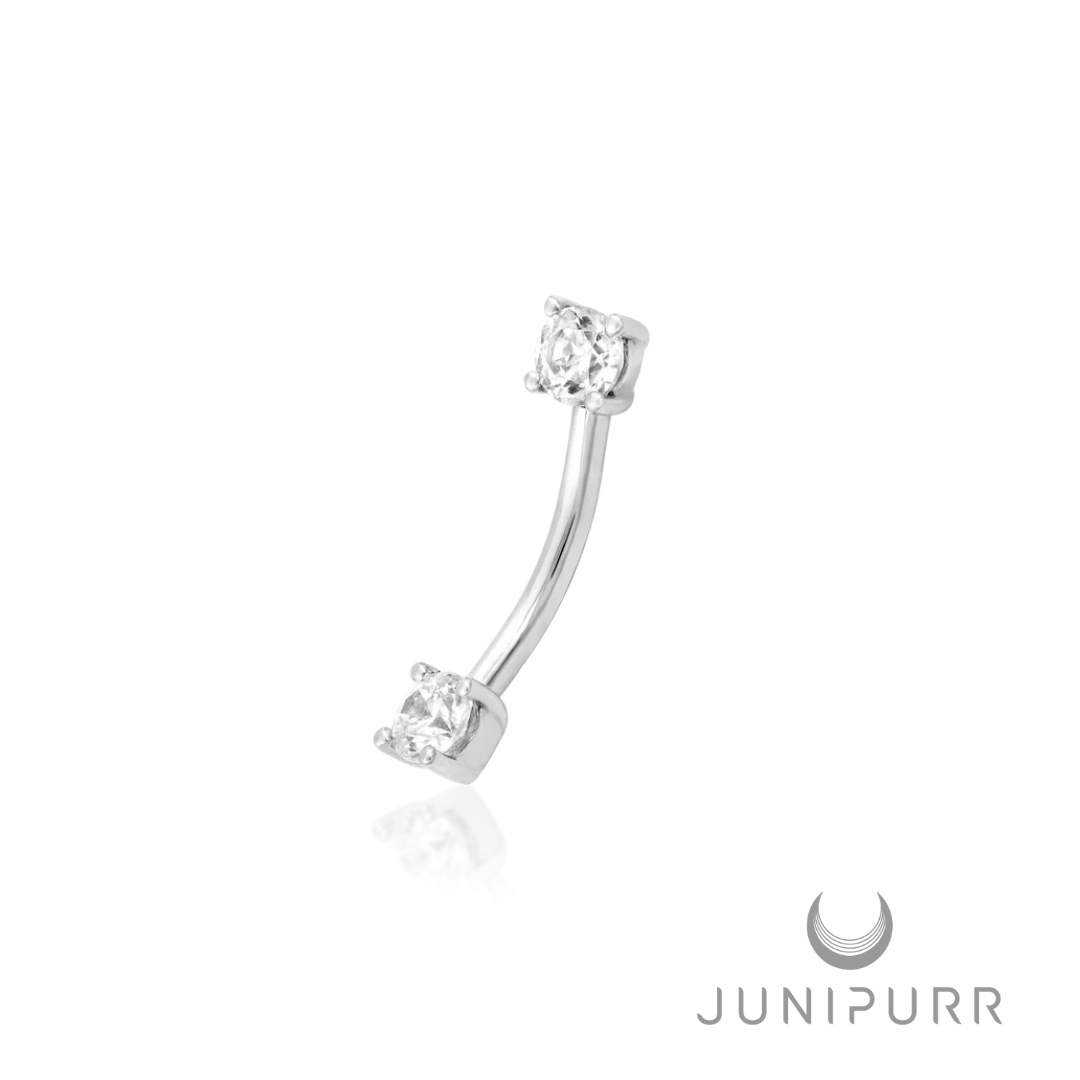 Junipurr Empress gem curved barbell