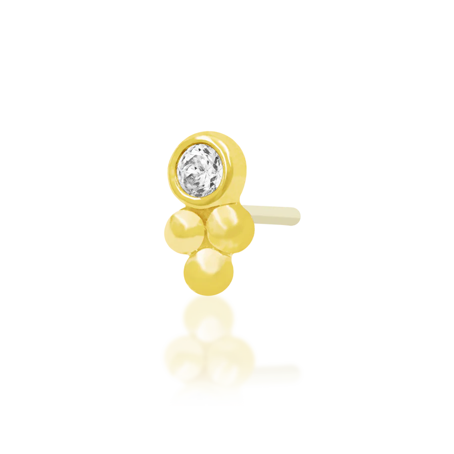 Junipurr Bezelset Tri-bead End