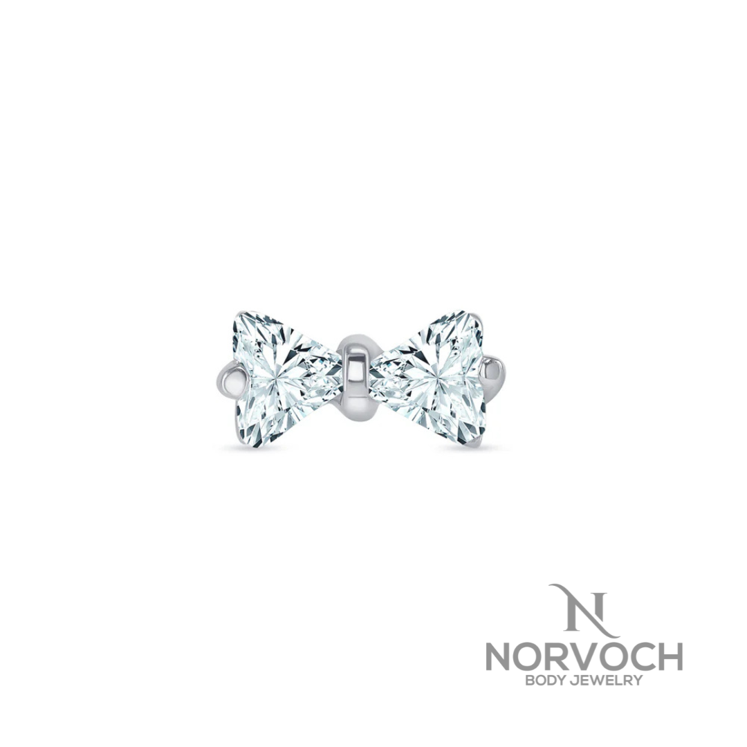 Norvoch Gemmed Bow Tie End