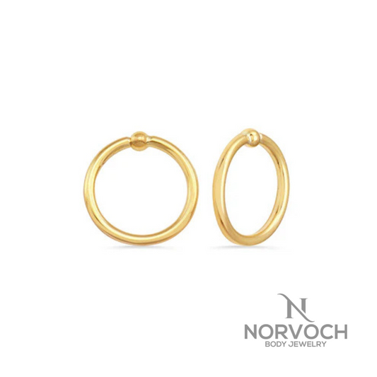 Norvoch Fixed Captive Bead Seamless Ring