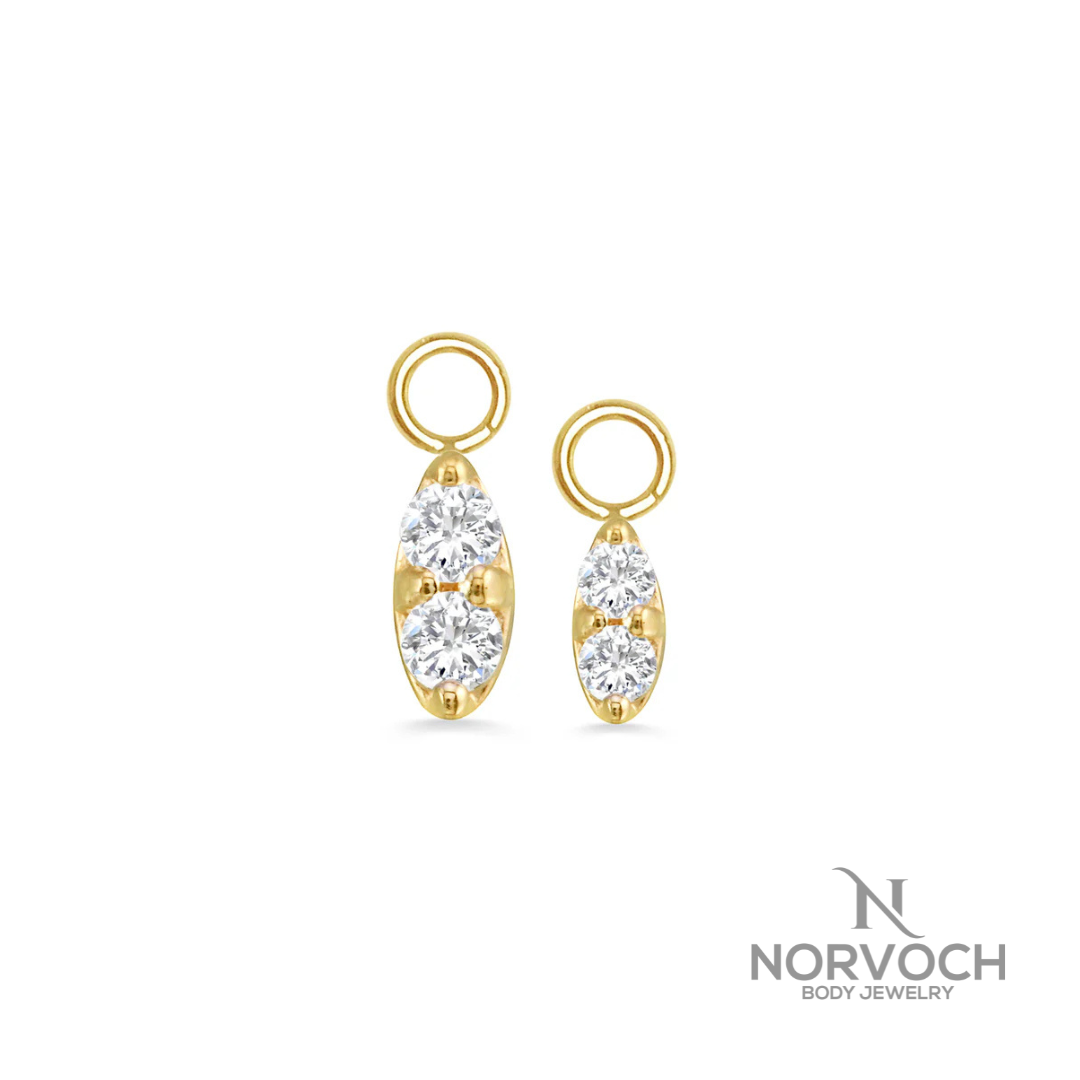 Norvoch Marquise Prongset Charm